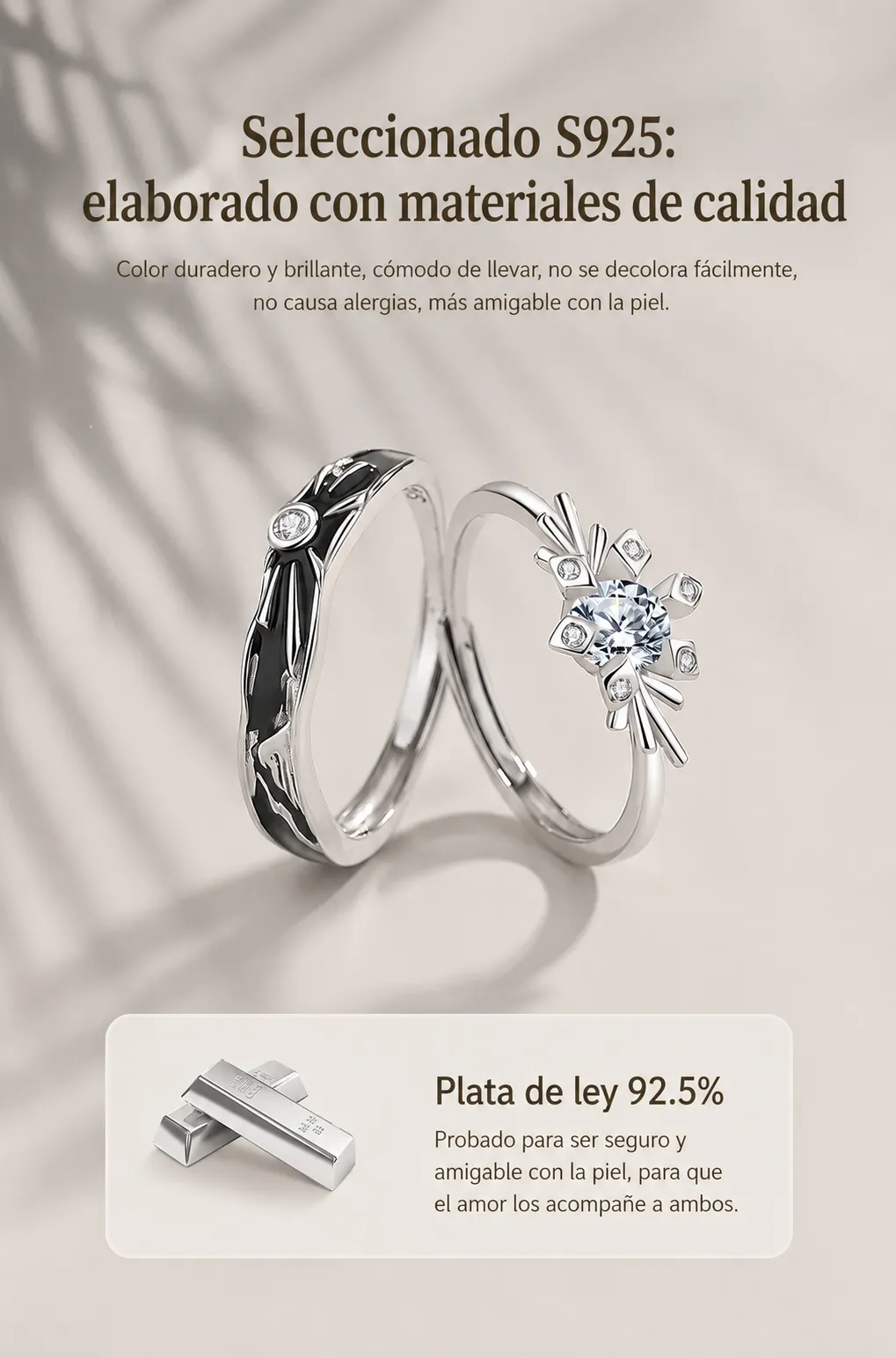 🌗 Anillos de Pareja "Eclipse Eterno" 4