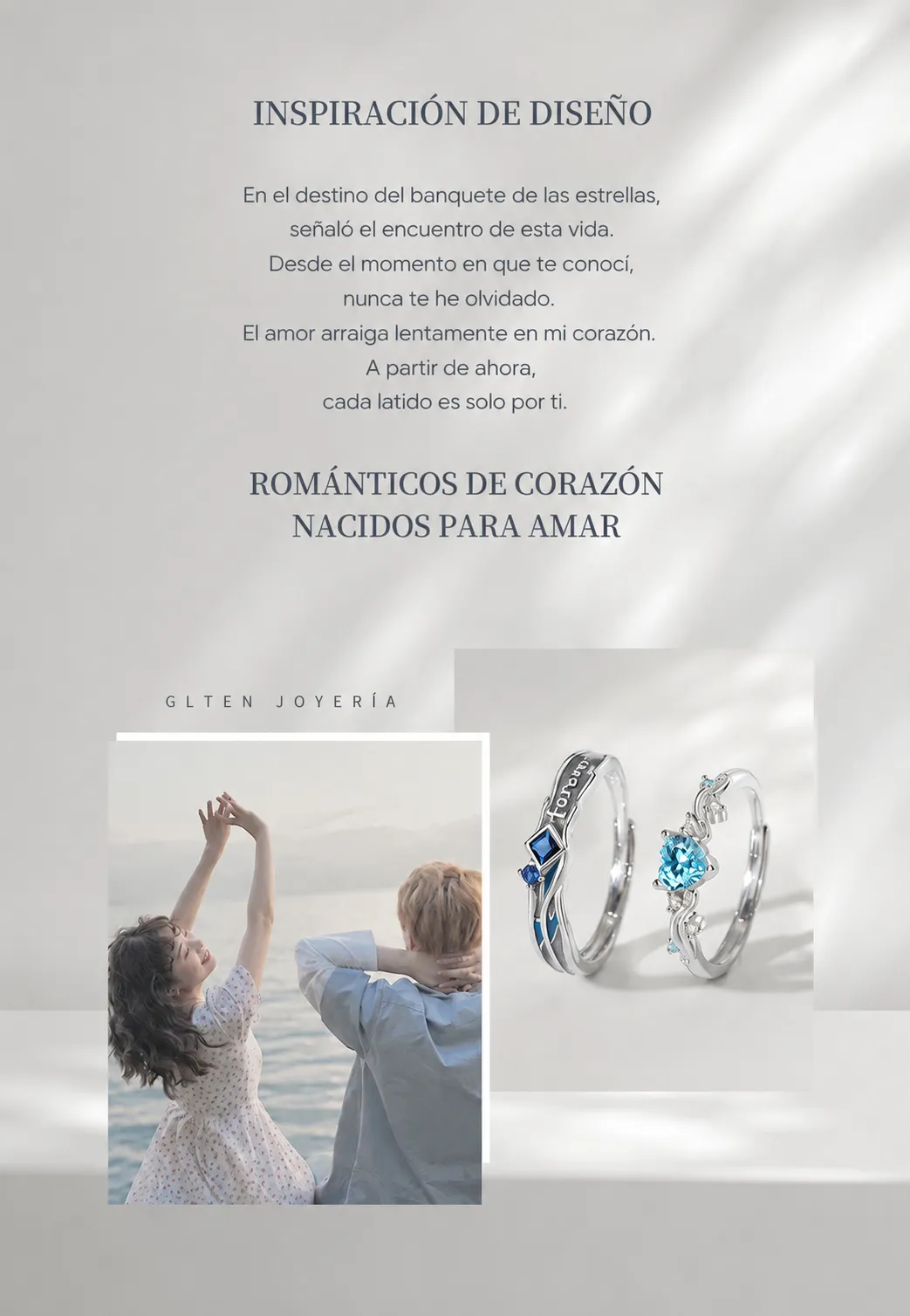 Anillos de Pareja Forever Blue 2