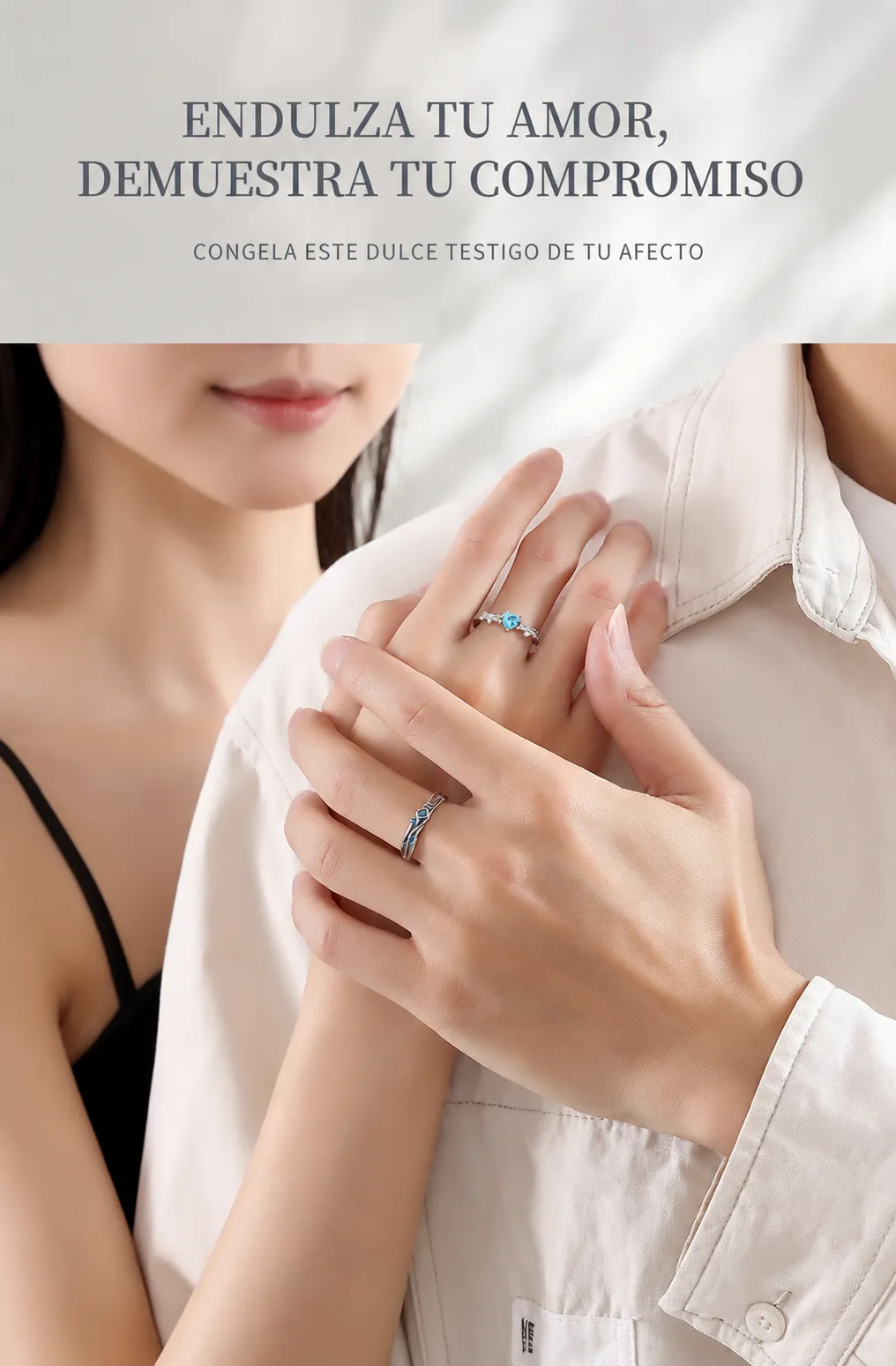 Anillos de Pareja Forever Blue 3