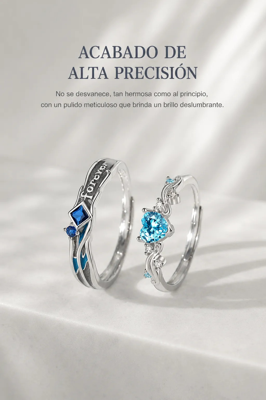 Anillos de Pareja Forever Blue 6