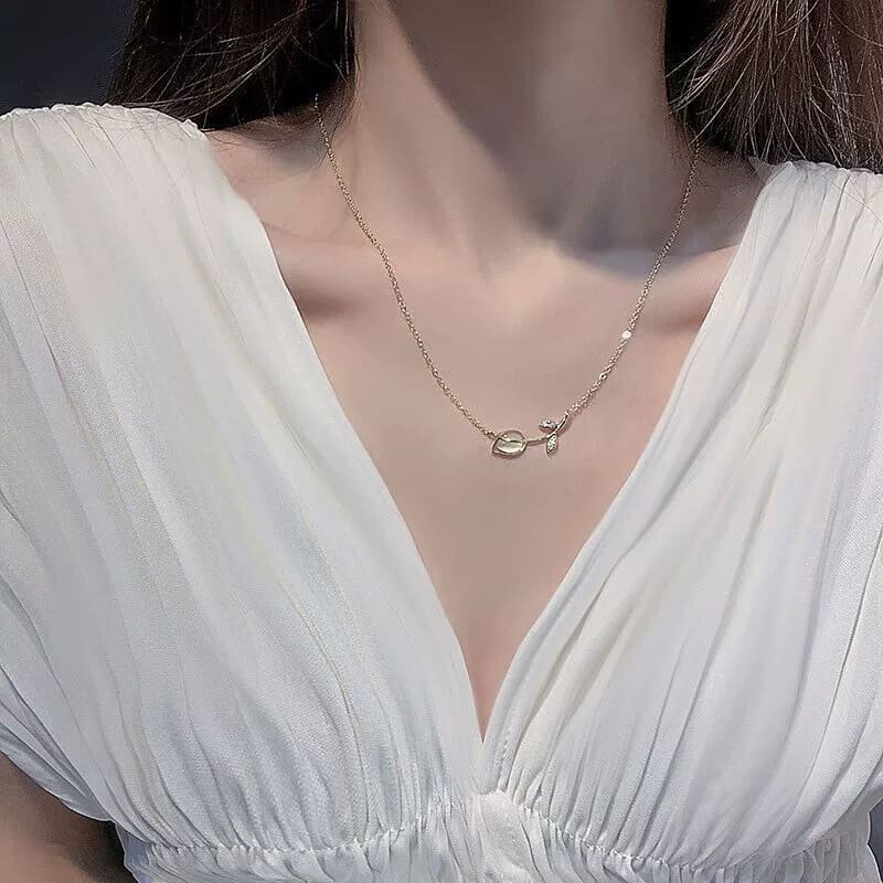 Collar Tulipán de Luz (Plata 925)