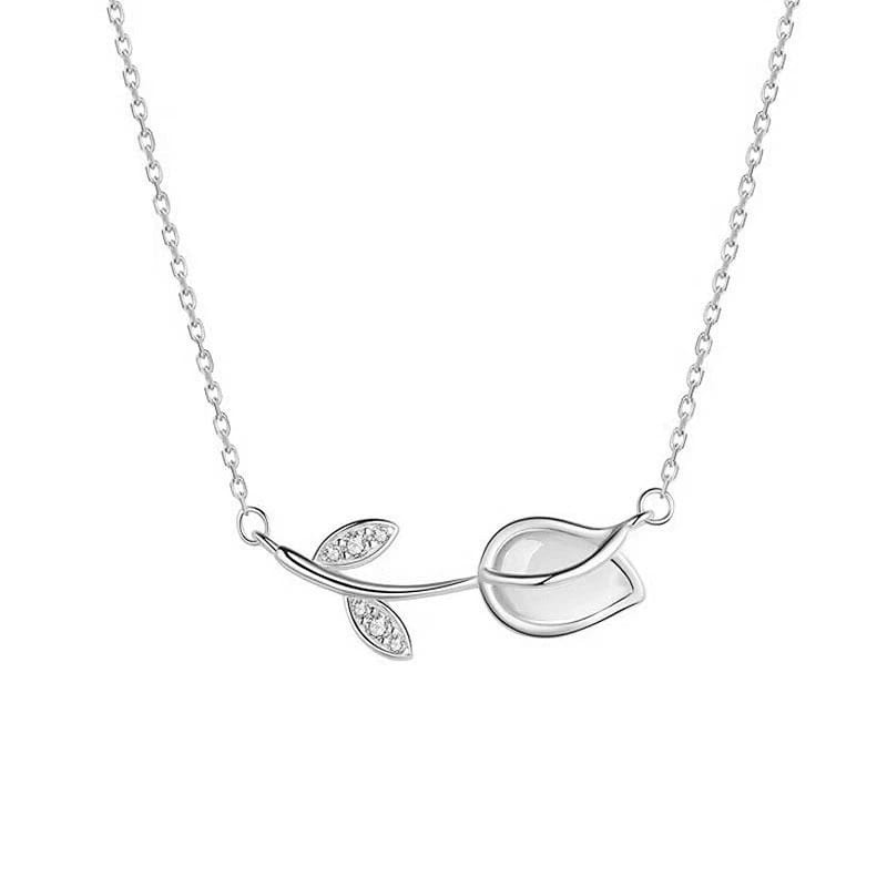 Collar Tulipán de Luz (Plata 925)