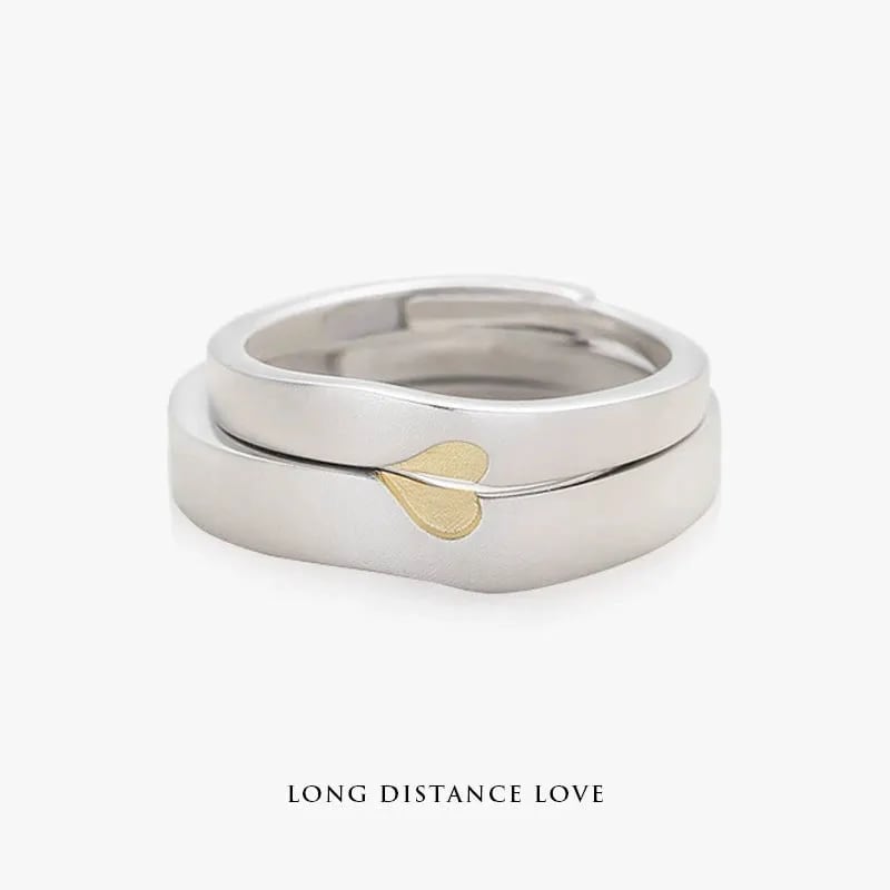 Set de Anillos "Long Distance Love"