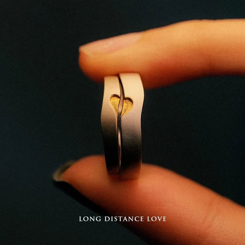 Set de Anillos "Long Distance Love" 4