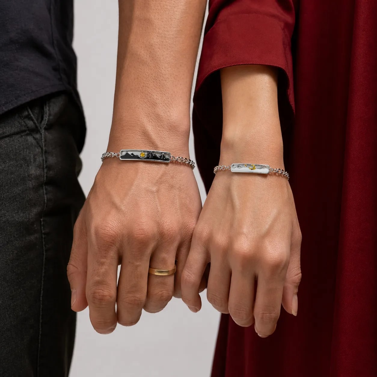 Pulseras de Pareja “Horizonte Unido”