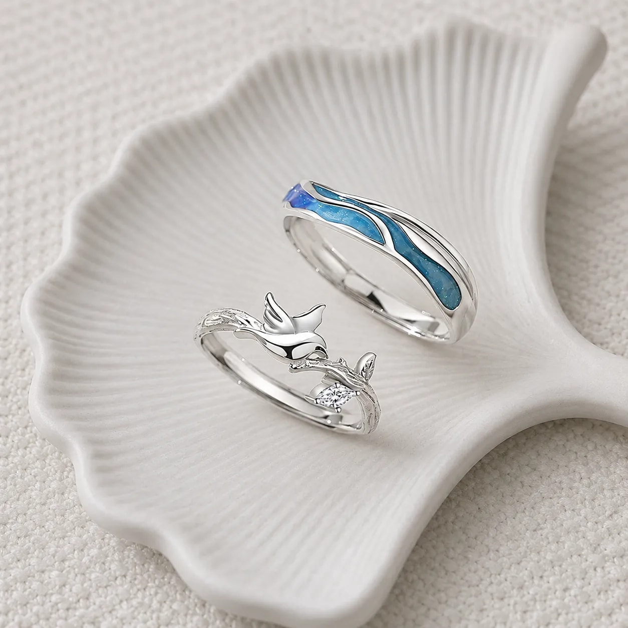 Anillos de Pareja “Alas del Océano”