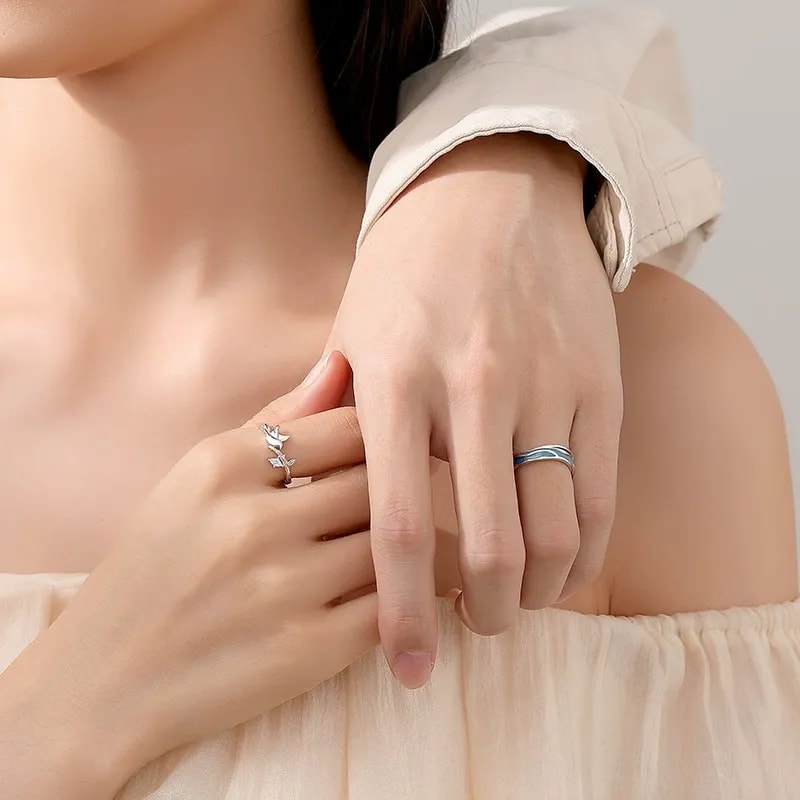 Anillos de Pareja “Alas del Océano”