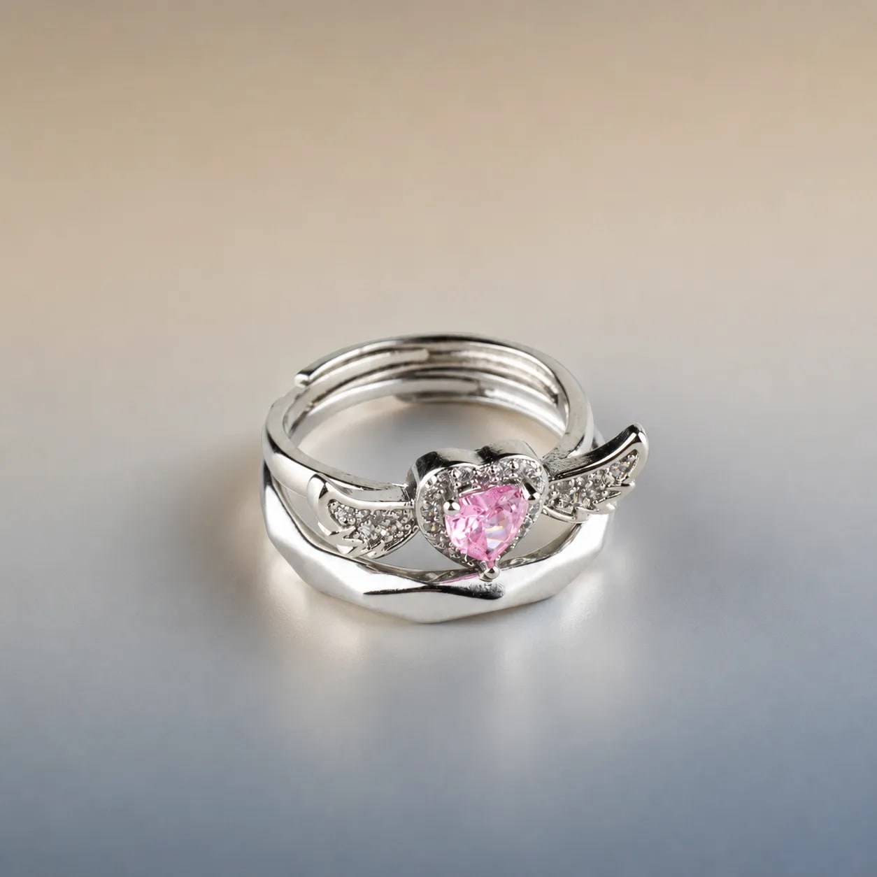 Anillos de Pareja "Alas del Destino" 3