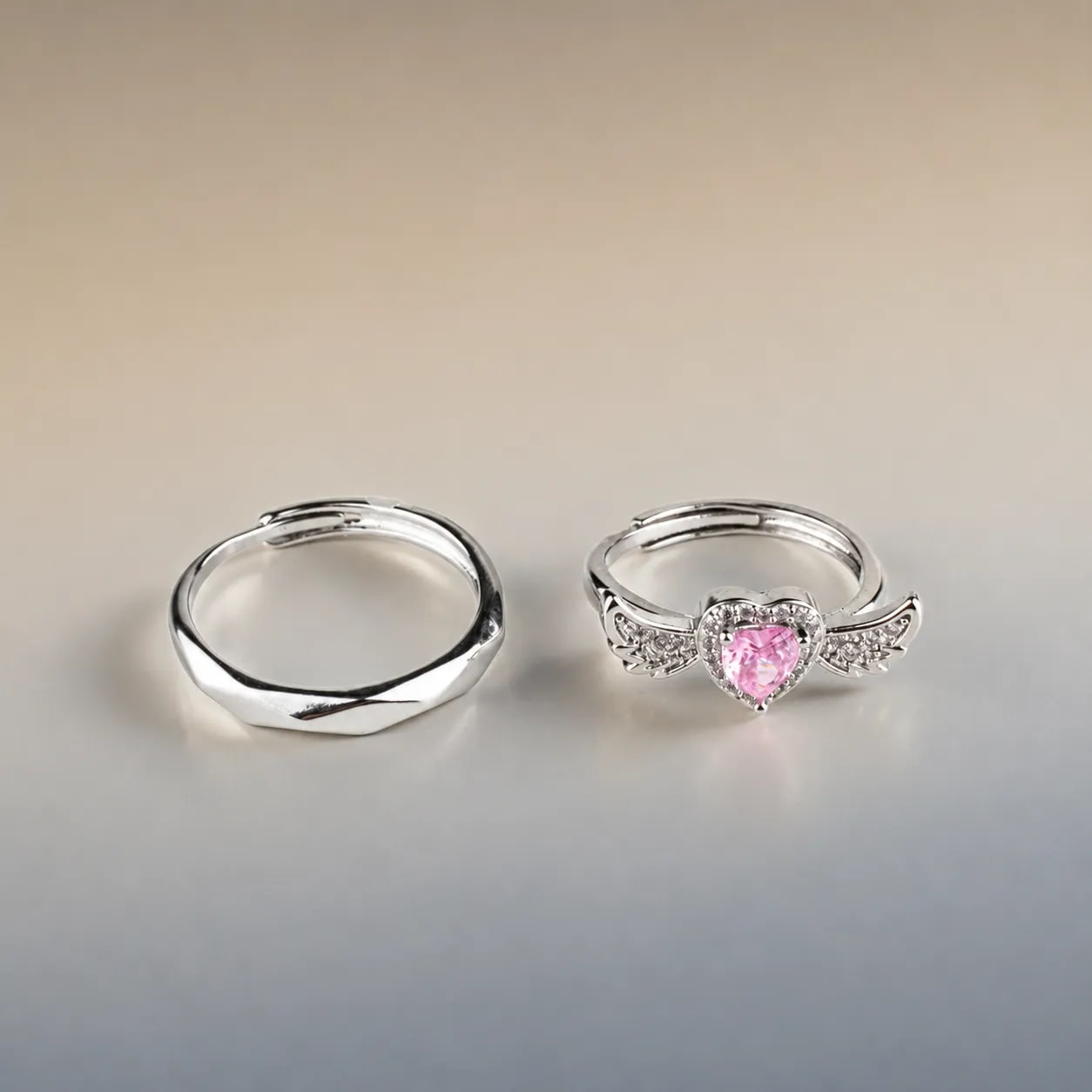 Anillos de Pareja "Alas del Destino" 2