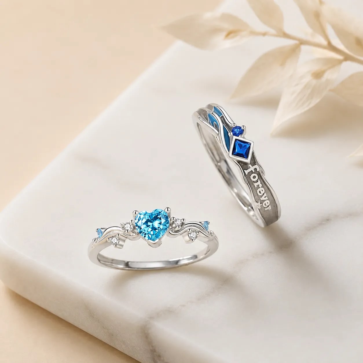 Anillos de Pareja Forever Blue 6