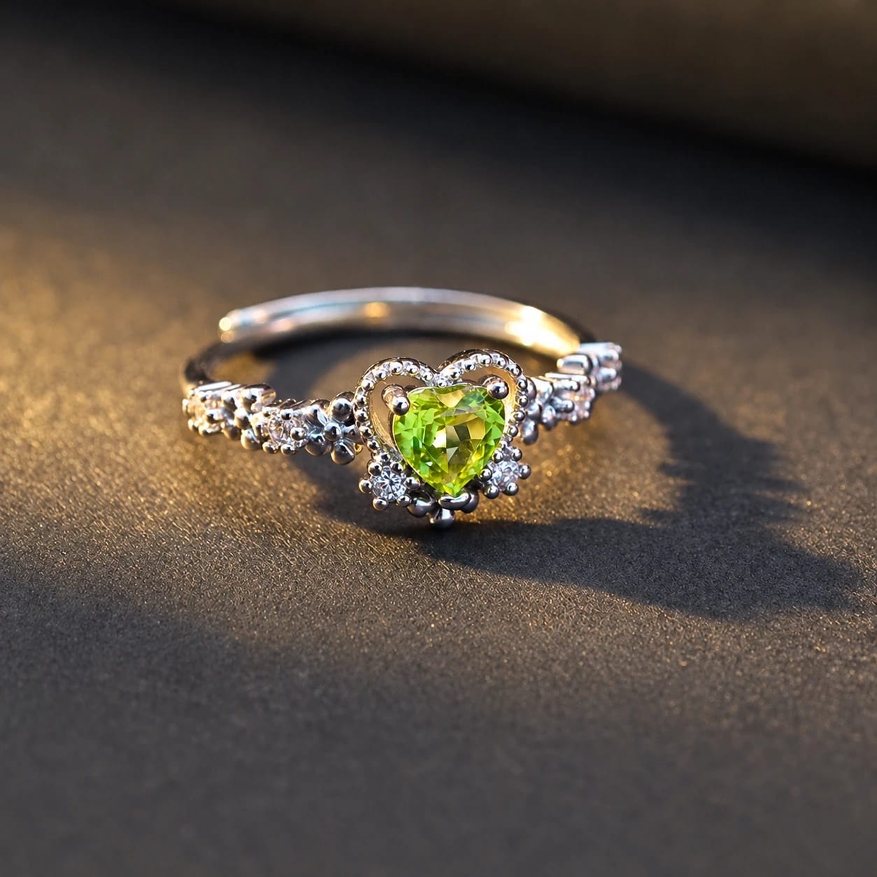 Anillo Corazón Esmeralda 💚 1