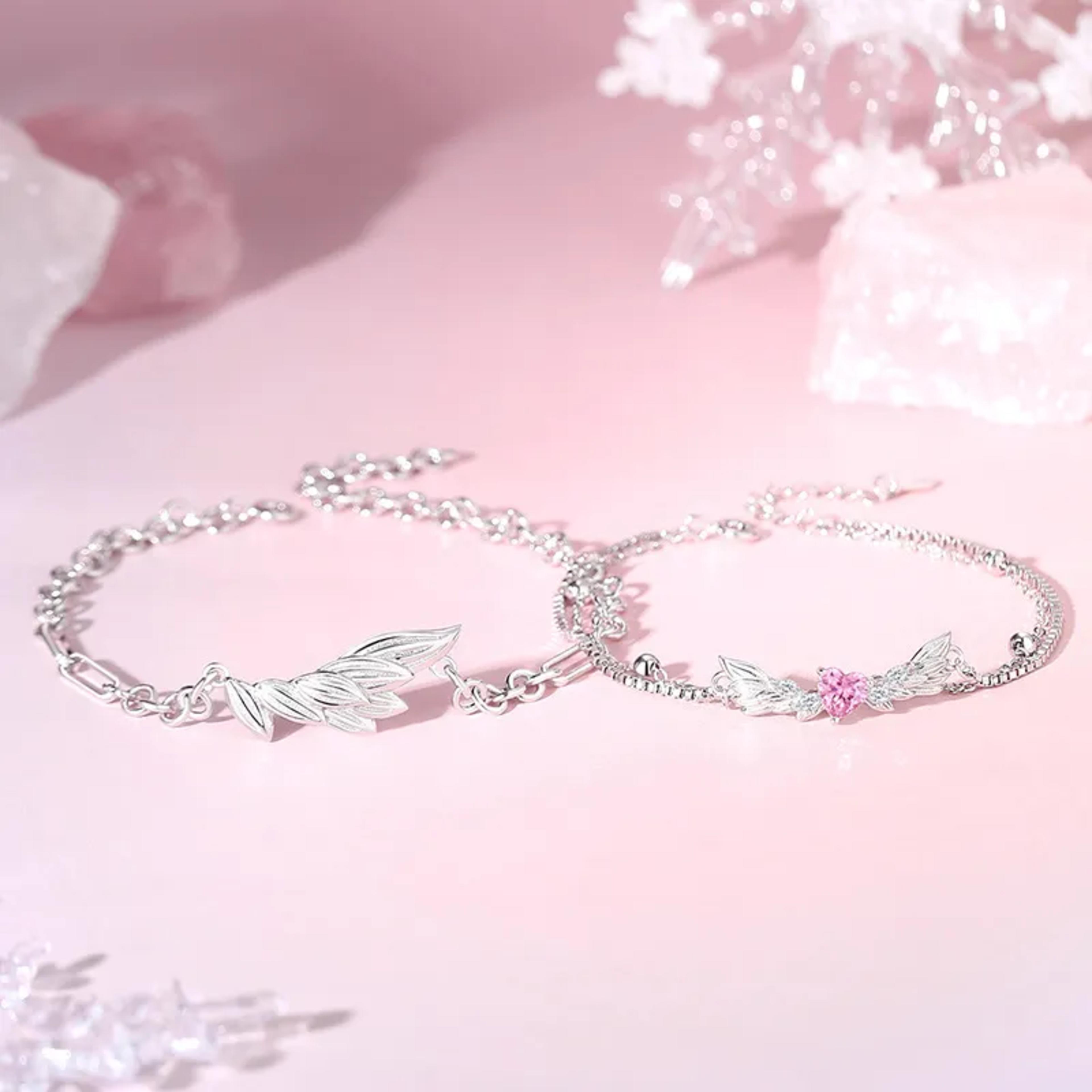 Pulseras Alas de Amor Plata 925 3
