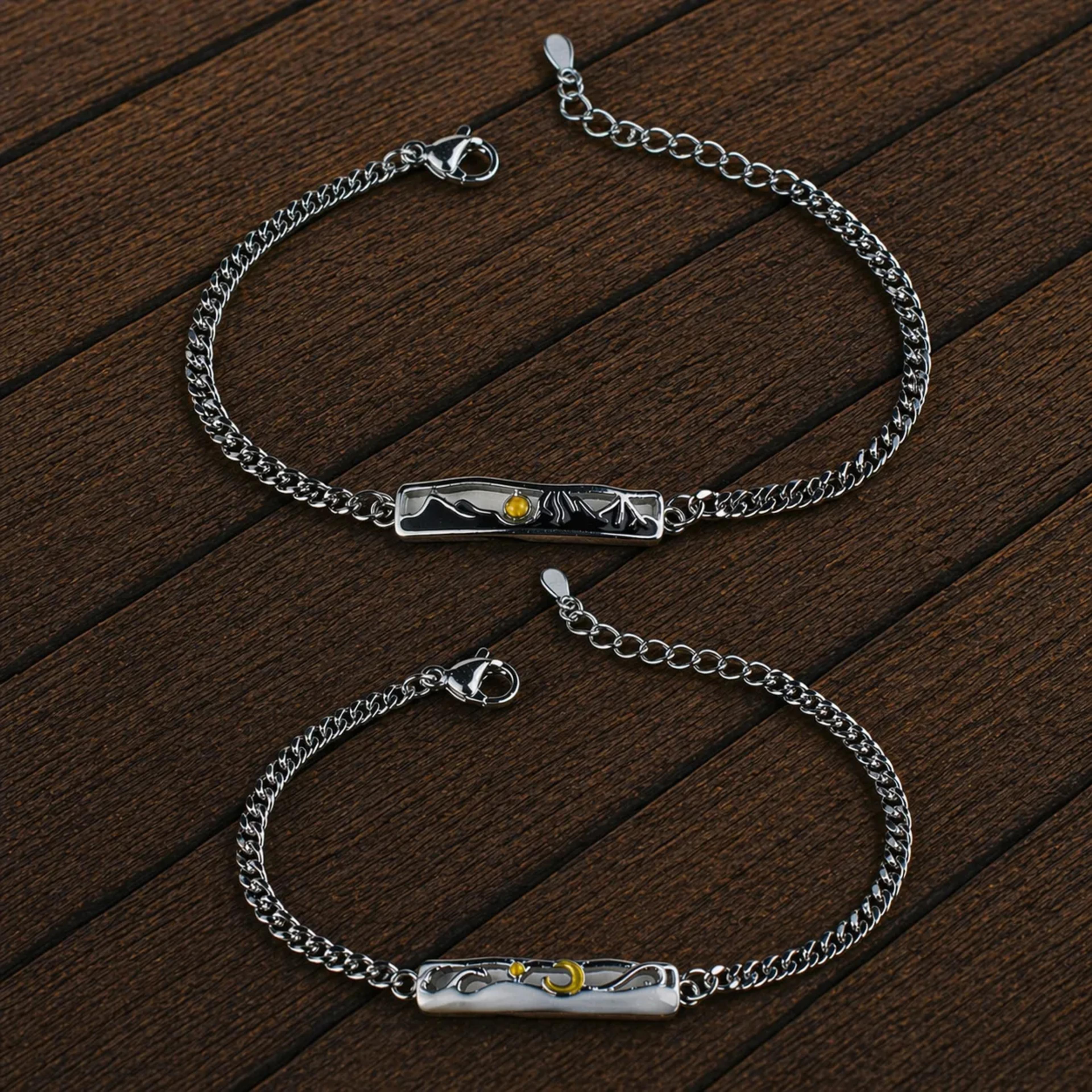 Pulseras de Pareja “Horizonte Unido”