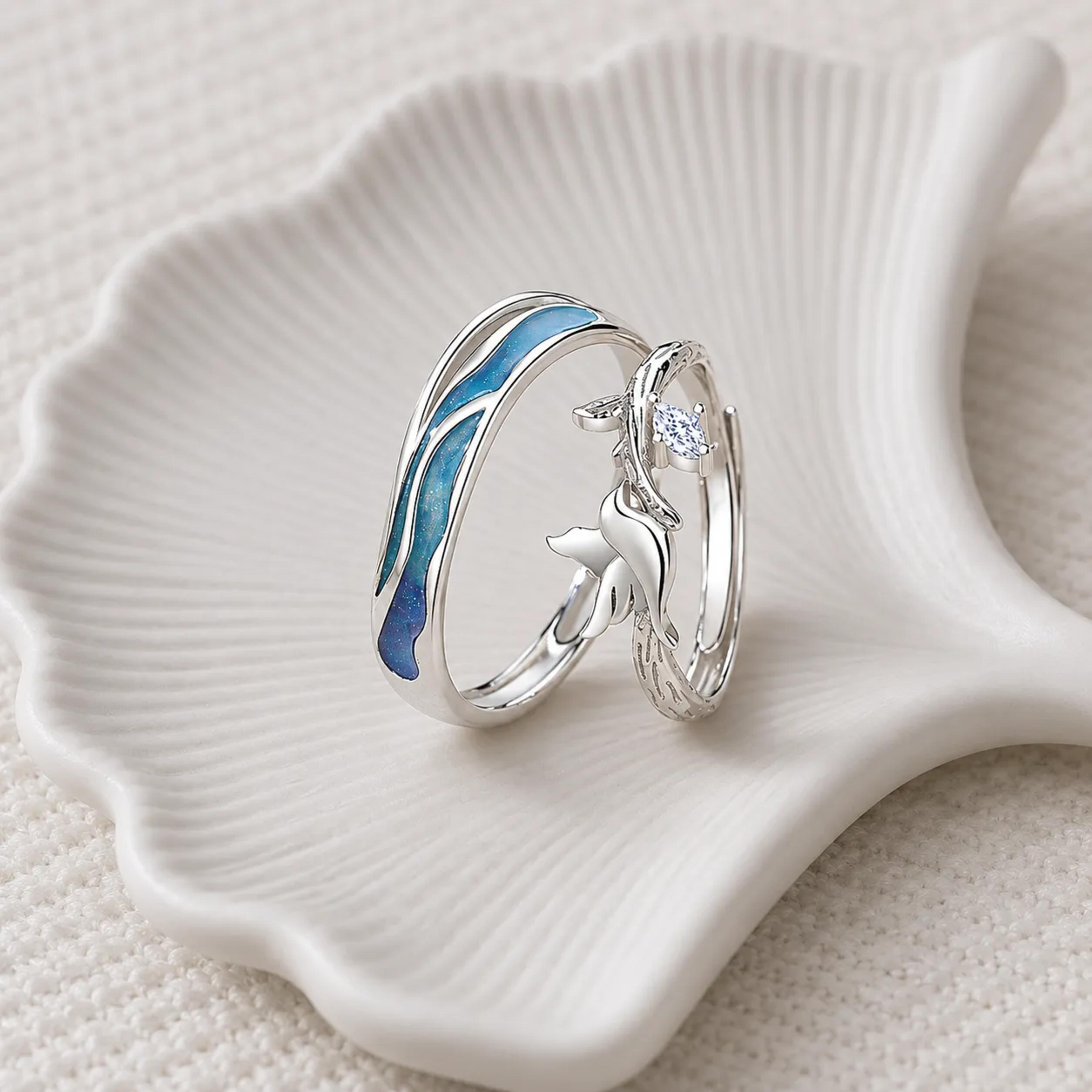 Anillos de Pareja “Alas del Océano” 3
