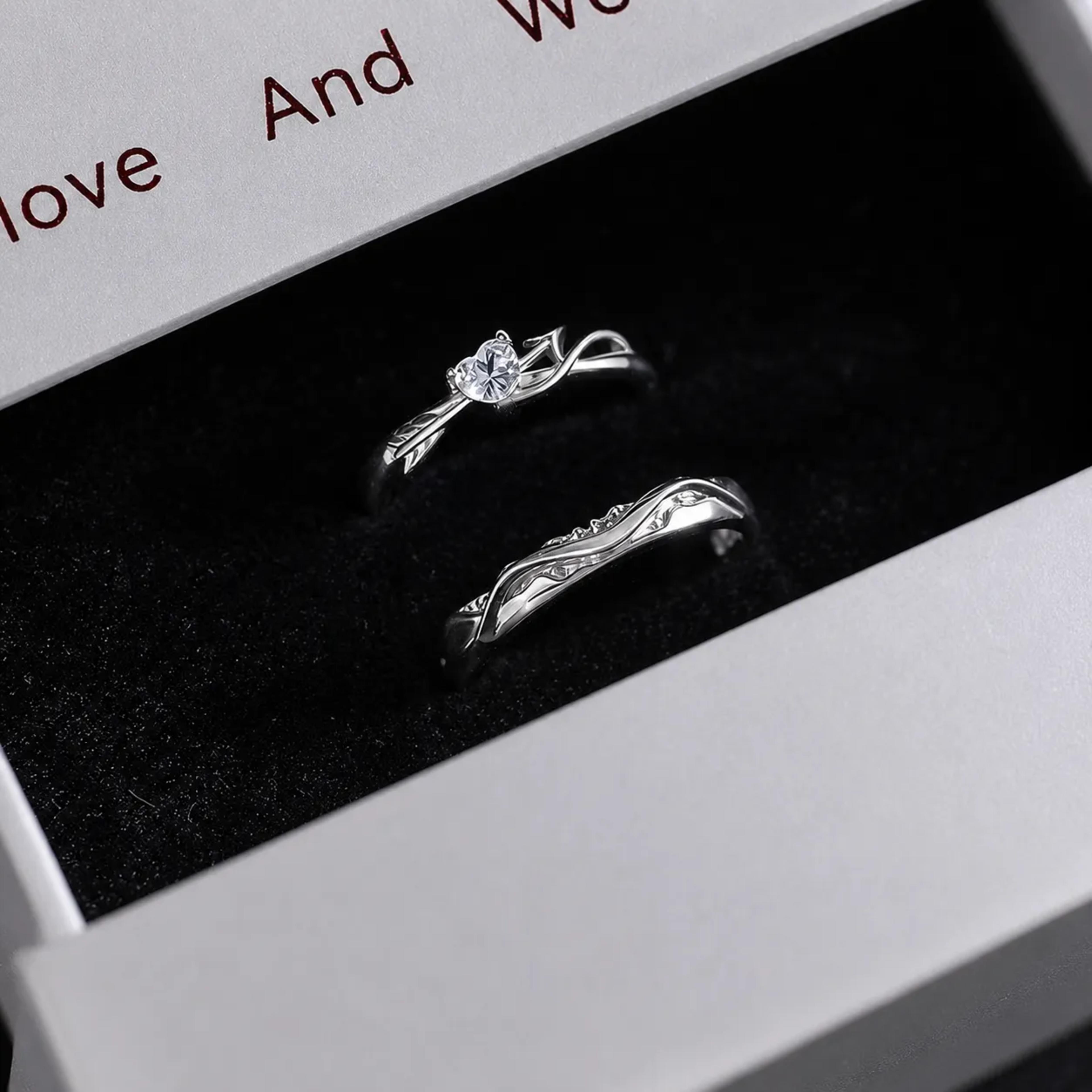 Romance Eterno: Anillo "Flecha de Amor" con Estilo Sofisticado