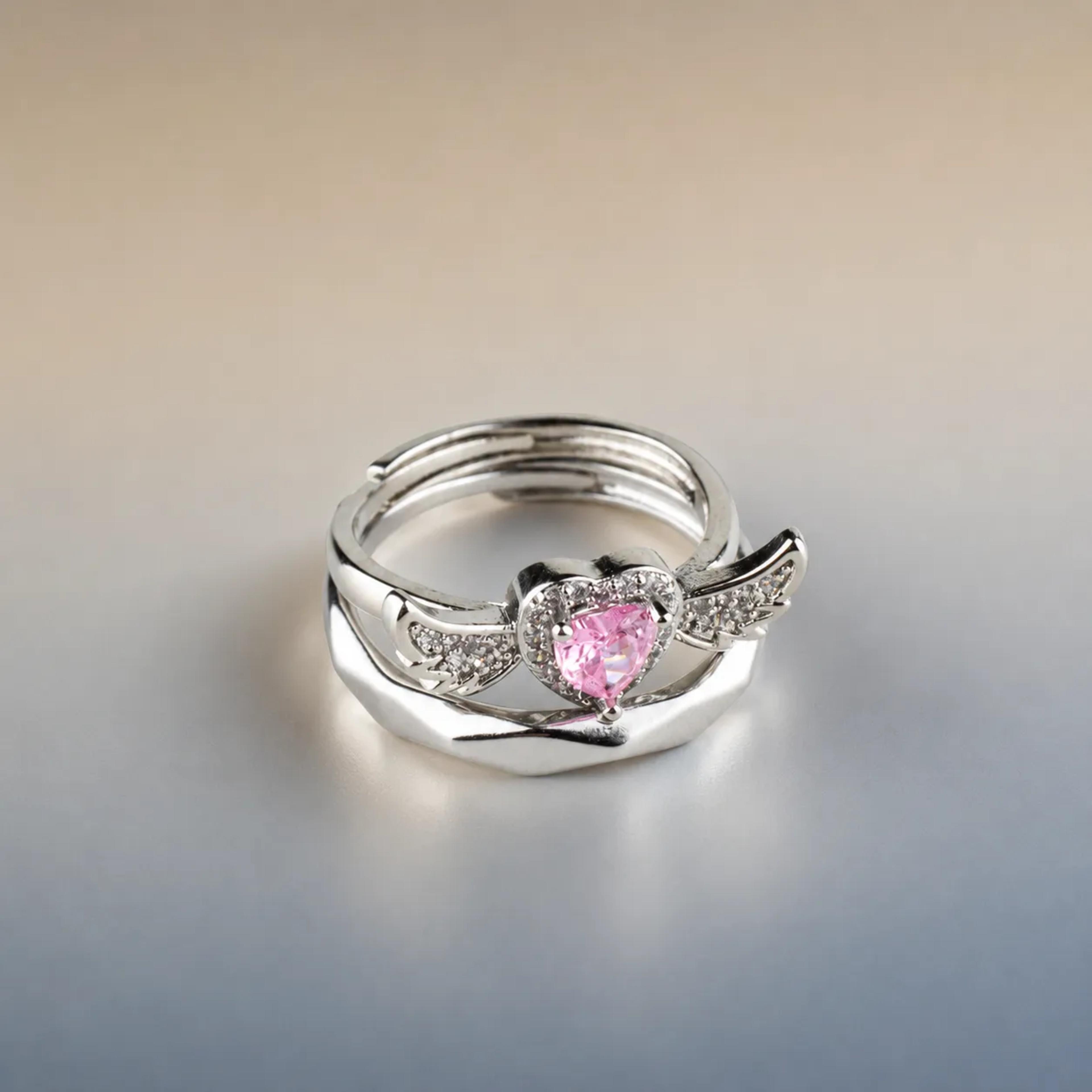 Anillos de Pareja "Alas del Destino" 3