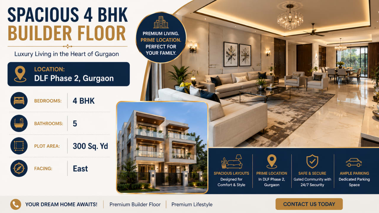 Builder Floor in Gurgaon