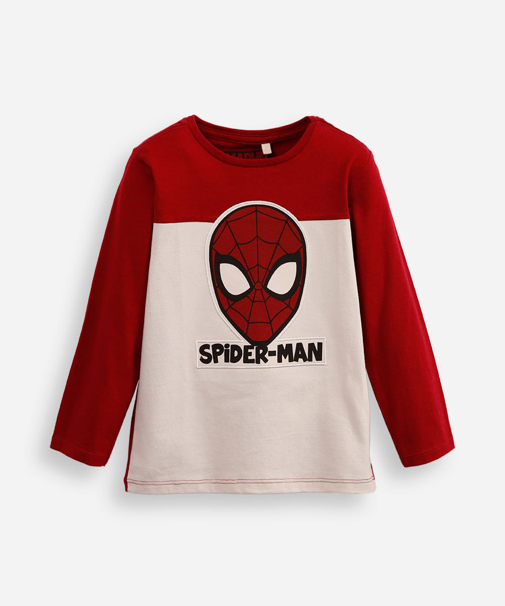 blusa de algodão infantil manga