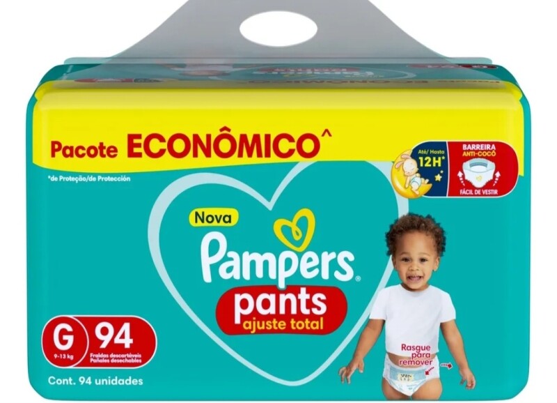 Fralda Pampers Pants Ajuste Total