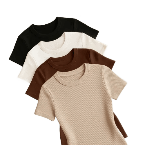 Kit 4 Blusas Feminina Ribana