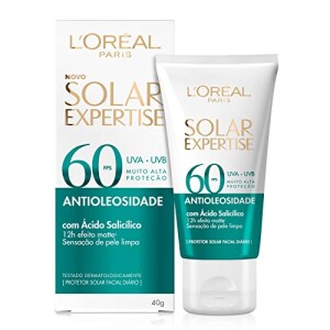 Protetor Solar Facial Antioleosidade FPS60,