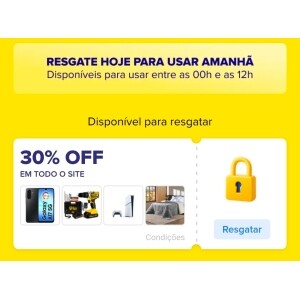 30% OFF em Todo Site