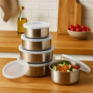 Conjunto Potes Vasilha Organizador Cozinha