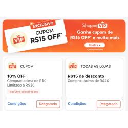 Aproveitem Shopee ViP grátis por