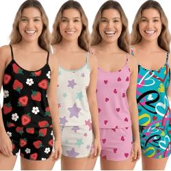 Kit 4 Conjuntos Pijamas Baby
