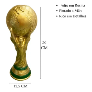 Taça Copa Mundo FIFA Tamanho