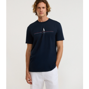 Camiseta Manga Curta com Estampa