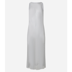 Vestido Longo com Transparência e