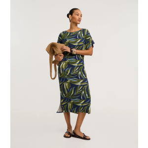 Vestido Reto Midi em Viscolycra