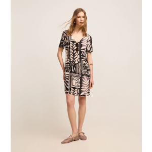 Vestido T-Shirt Curto em Viscolinho