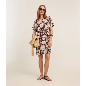 Vestido Reto Curto em Viscose
