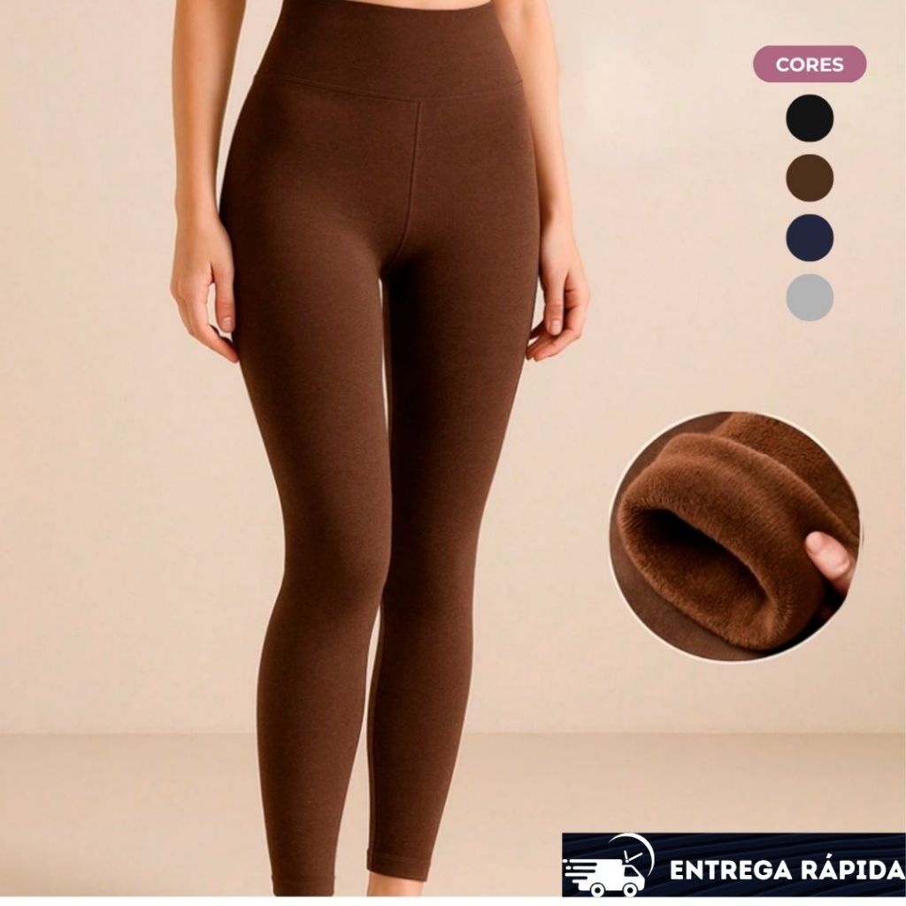Calça Legging Feminina Grossa Flanelada