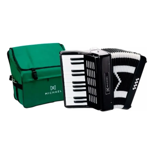 Acordeon Michael 8 Baixos Preto