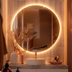 Espelho Redondo 50cm com Led