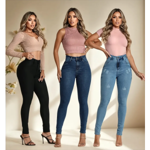 Kit 3 Calças Jeans Feminina