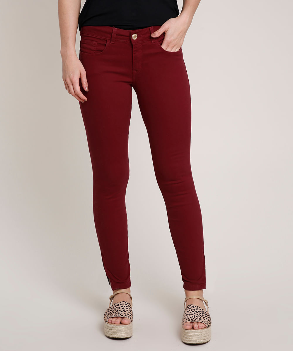 Calça de Sarja Feminina Skinny