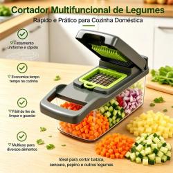Cortador Multifuncional de Legumes e