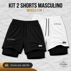 Kit 2 Shorts Masculino Dry
