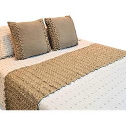 Kit Peseira Manta Tricot Cama