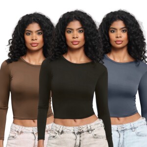 KIT 3: Blusa Feminina de