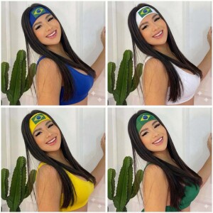 Faixas de cabelo Torcida Brasileira