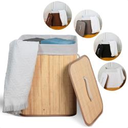 Cesto de Roupa Suja Bambu