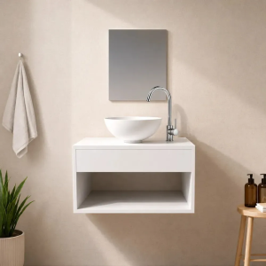 Gabinete Armário Banheiro 50cm Branco