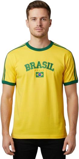 Camisa Do Brasil Bordada Sem