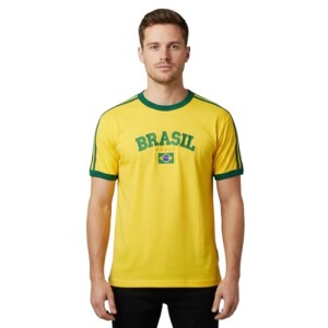 Camisa Do Brasil Bordada Sem