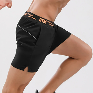 Homens correndo shorts de fitness